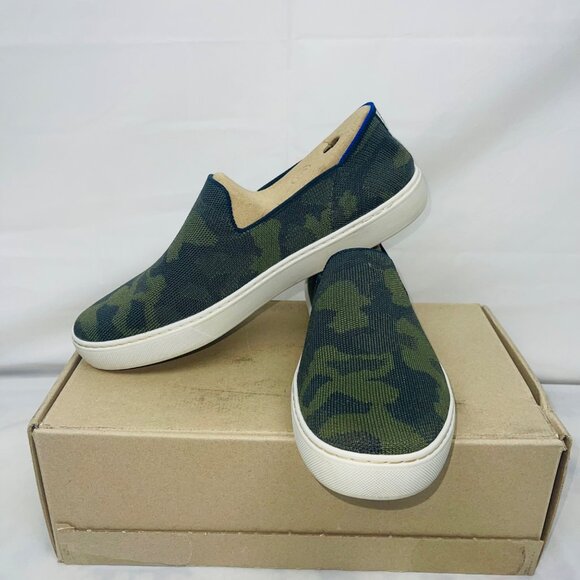 Rothy's The Original Camo Print Slip-On Sneakers Size 11 - Picture 1 of 11